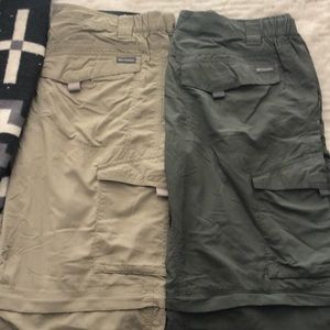 Men’s Columbia convertible pants 34x30